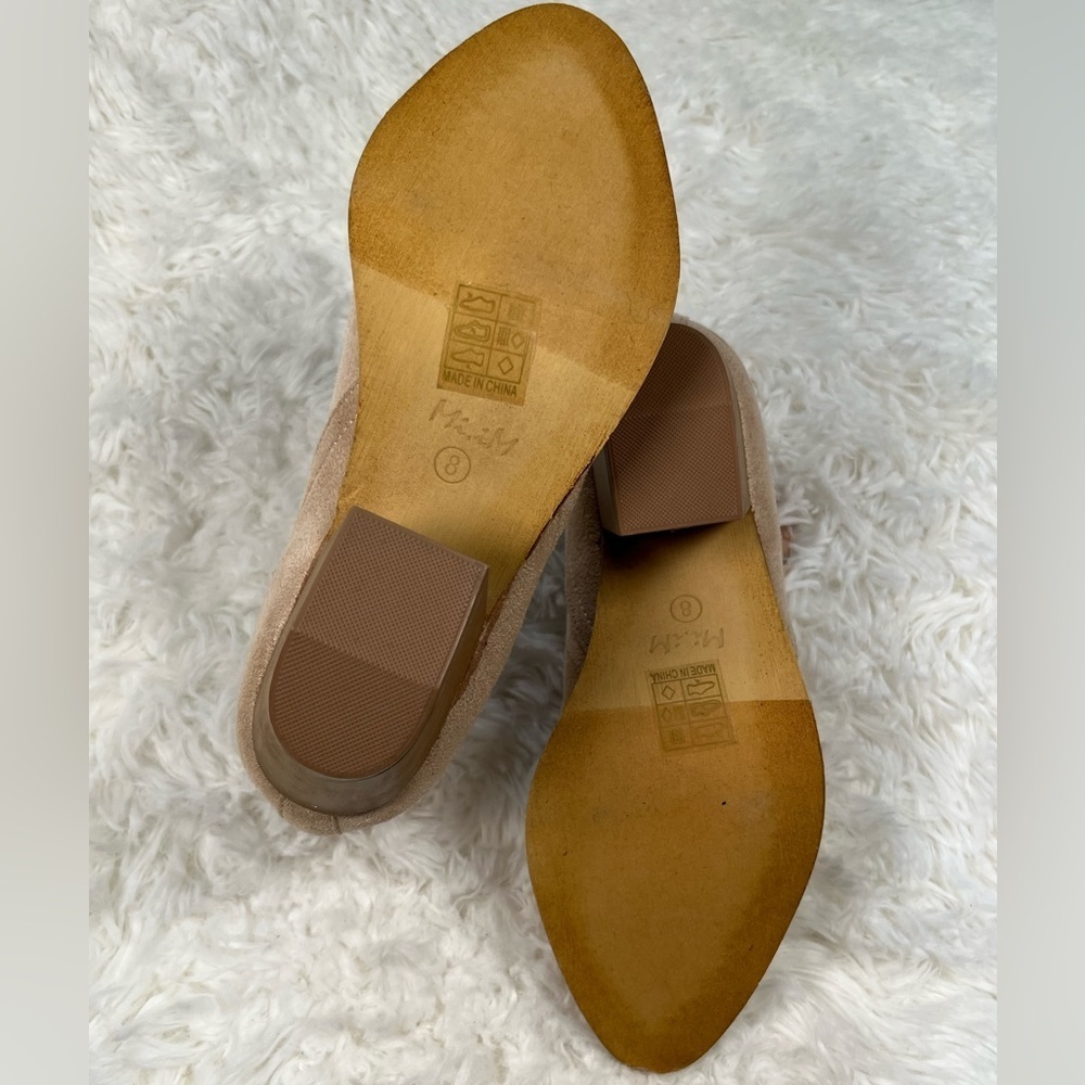 Mi.iM | Tess | Nude Suede Ankle Booties - Picture 11 of 12